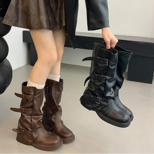 Autumn Vintage Knee High Boots