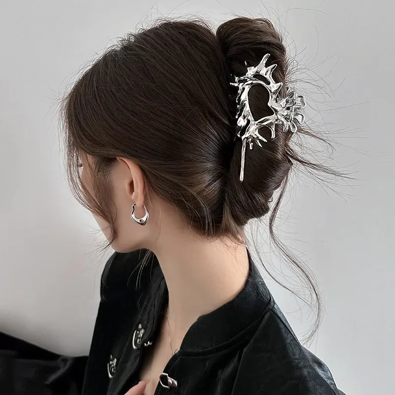 Metal Ocean Conch Hair Claw