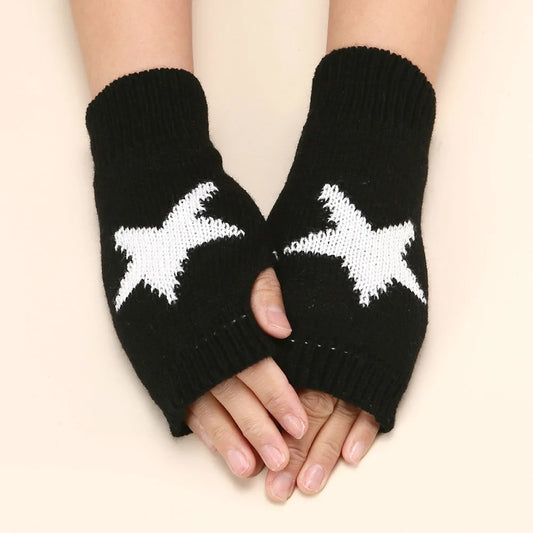 Knitted Star Gloves