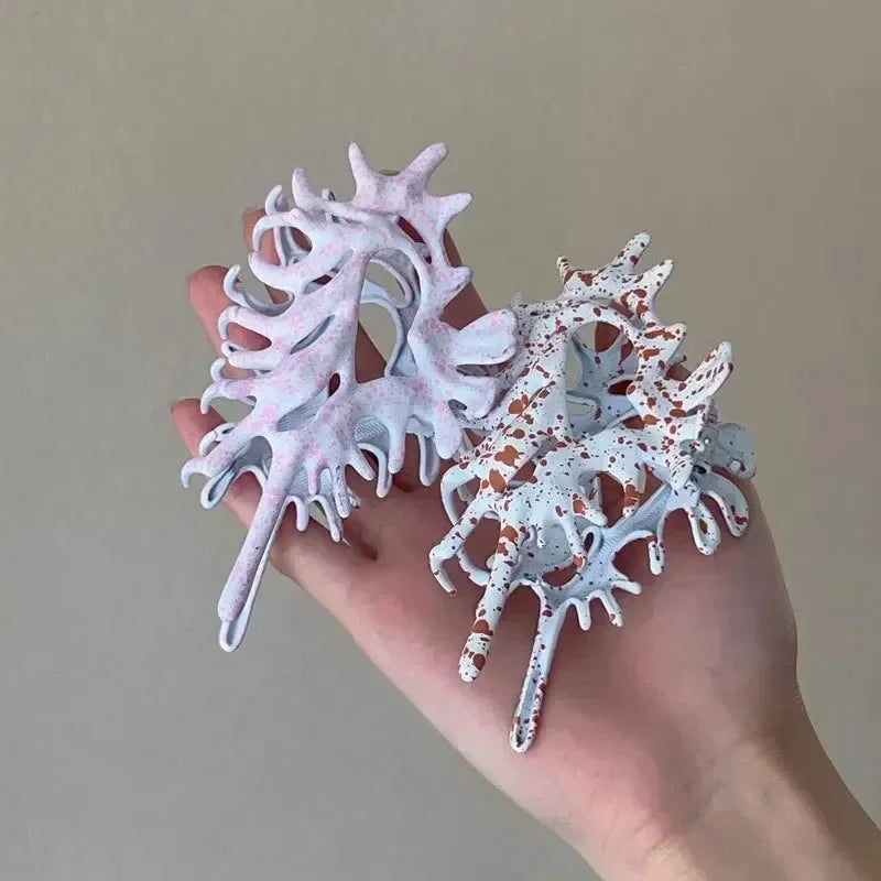 Metal Ocean Conch Hair Claw