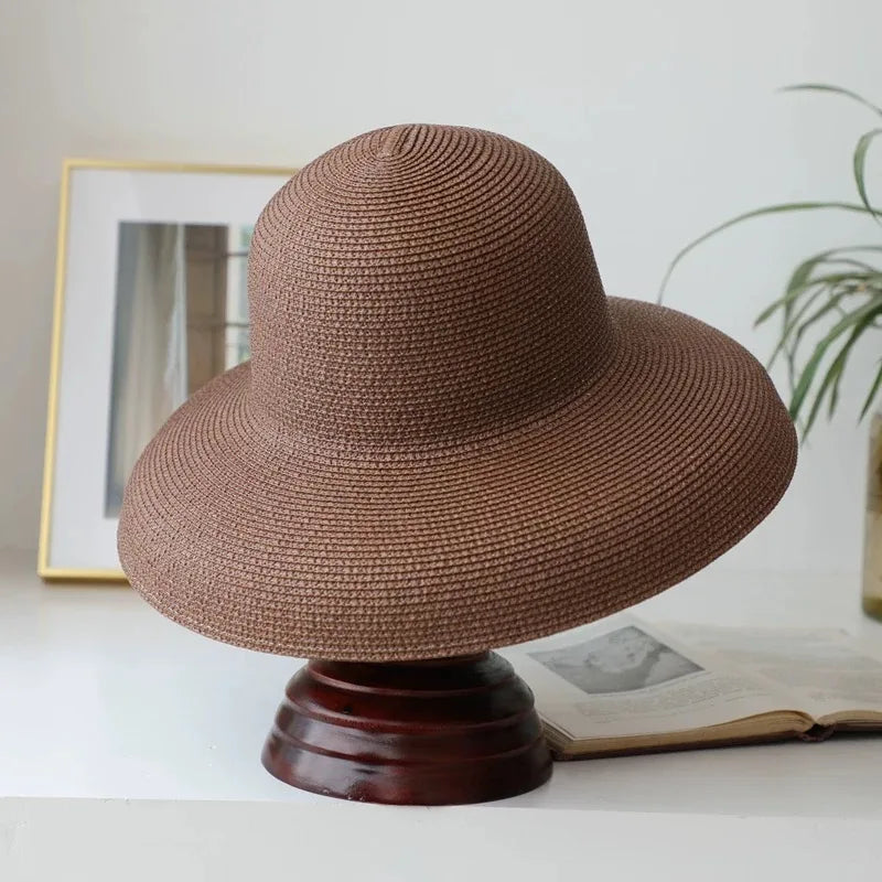 Elegant Hepburn Style Straw Hat