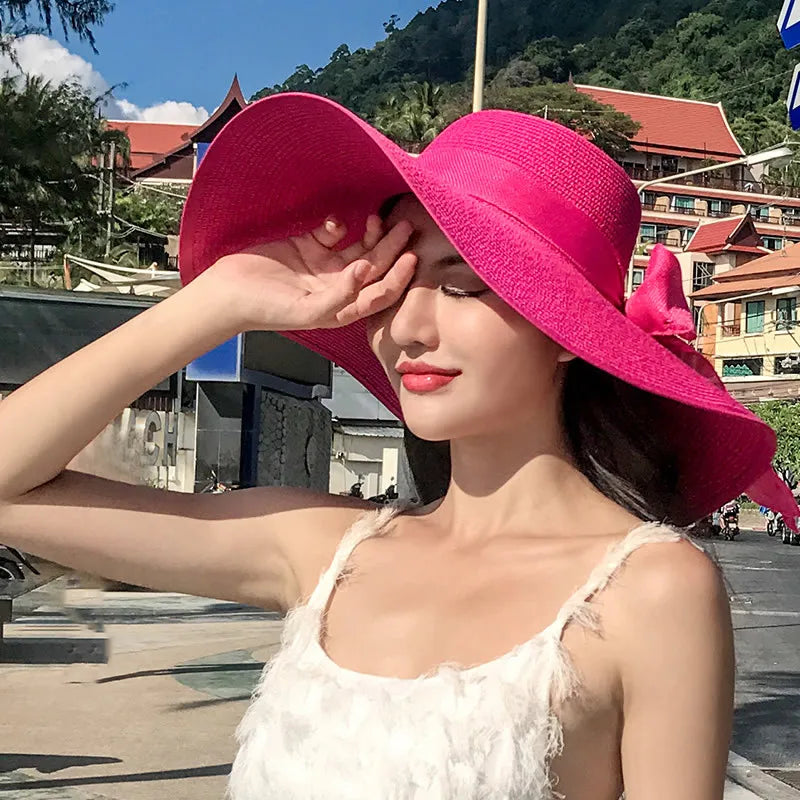 Foldable Summer Beach Straw Hat