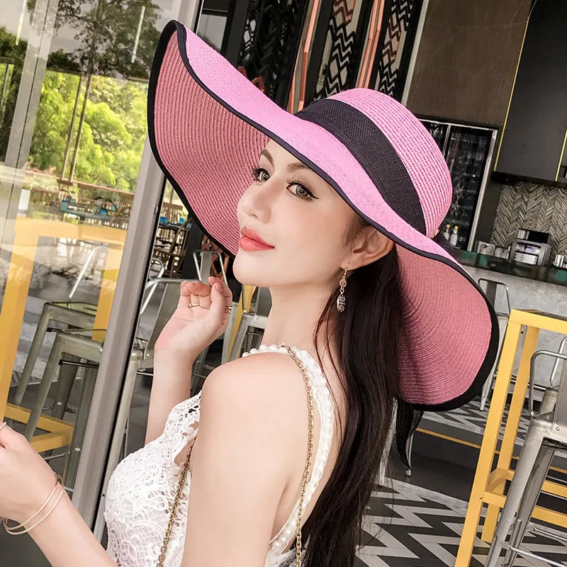 Foldable Summer Beach Straw Hat