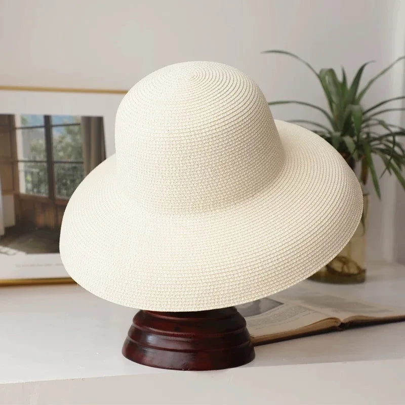 Elegant Hepburn Style Straw Hat