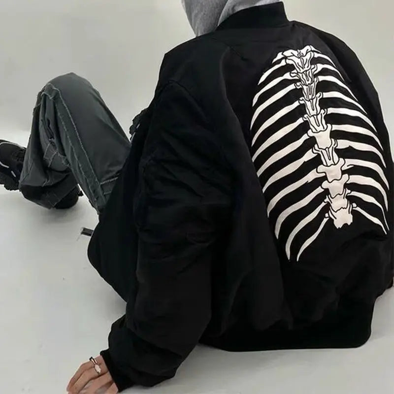 Spine Print Goth Jacket