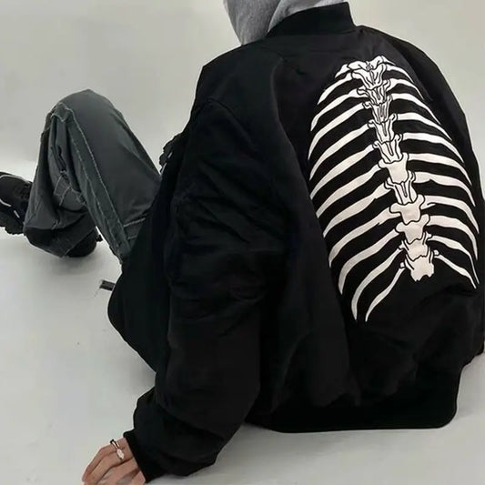 Spine Print Goth Jacket