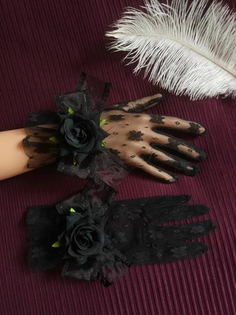 Rose Princess Lace Gloves