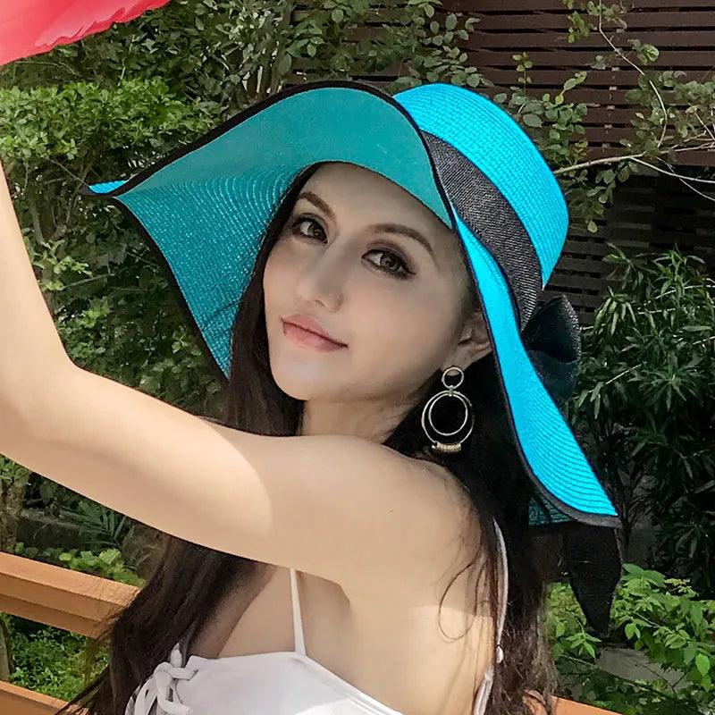 Foldable Summer Beach Straw Hat