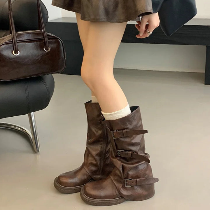 Autumn Vintage Knee High Boots