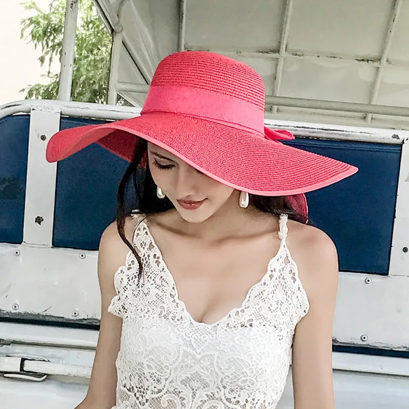 Foldable Summer Beach Straw Hat