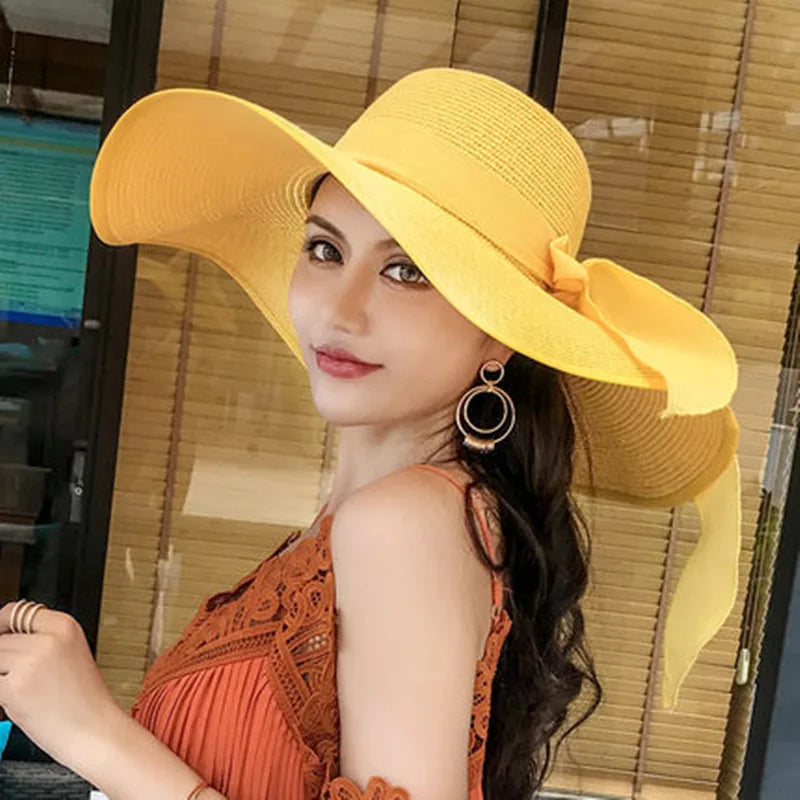 Foldable Summer Beach Straw Hat