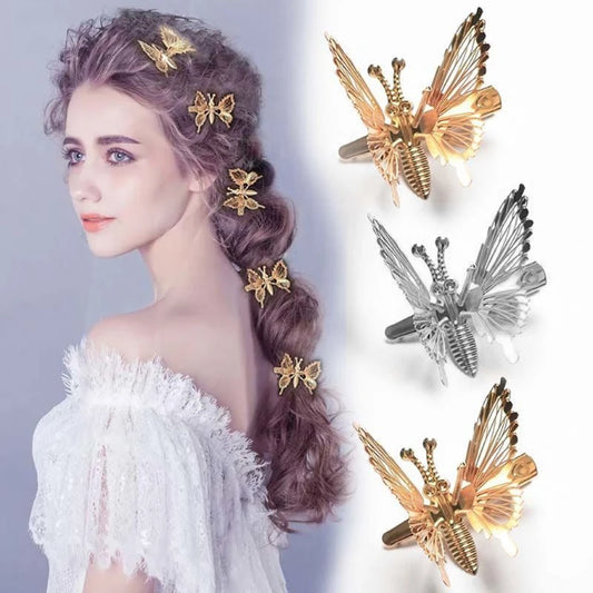 3D Butterfly Hair Clips 10Pcs