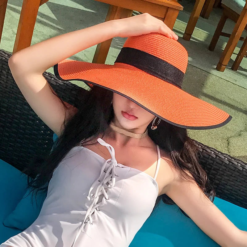 Foldable Summer Beach Straw Hat