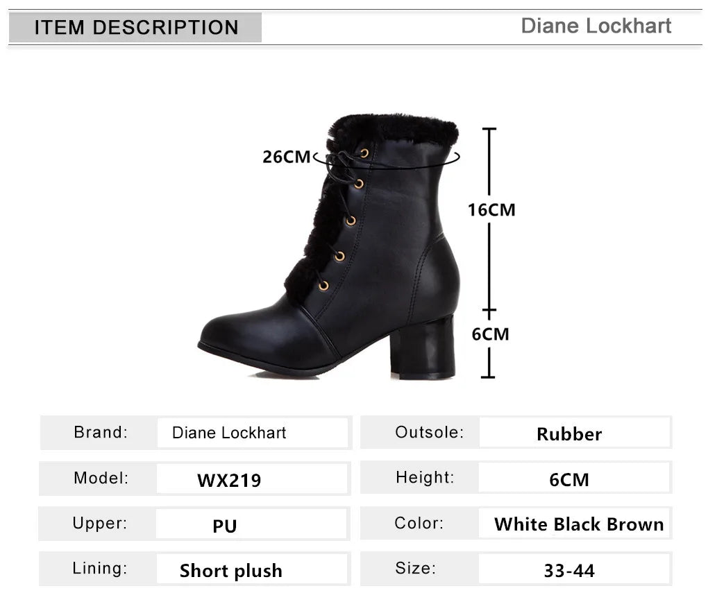 Winter Fur Ankle Boots