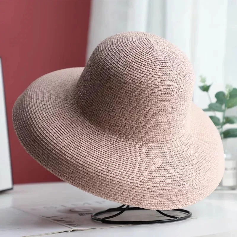Elegant Hepburn Style Straw Hat