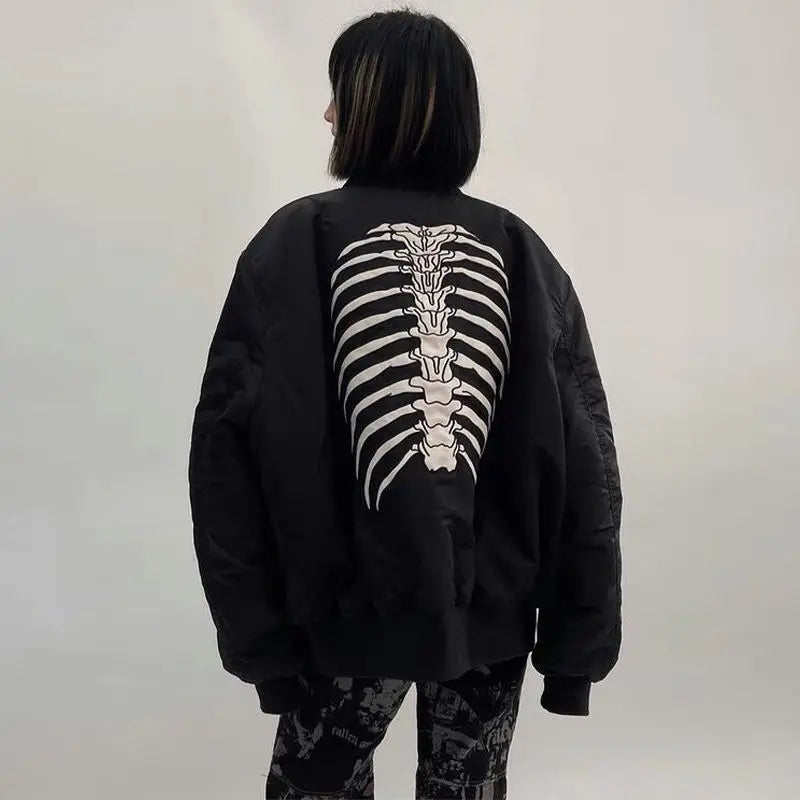 Spine Print Goth Jacket